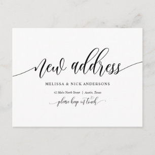 Cartão Postal Novo endereço residencial, lançamento móvel