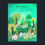 Cartão Postal Novo endereço residencial movendo a arte de vilare<br><div class="desc">Personalize este cartão de anúncio móvel com o seu próprio texto na frente e atrás! Clique em "Personalizar" acima para editar o texto. Em seguida, clique em "editar usando a ferramenta design" para ajustar as fontes, cores e posicionamentos. Verifique meu compro para mais ou me avise se você quer algo...</div>