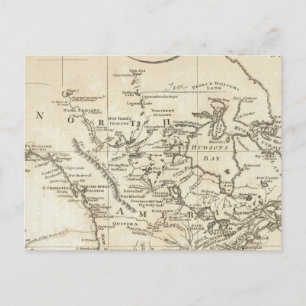 Cartão Postal Novo mapa da América do Norte