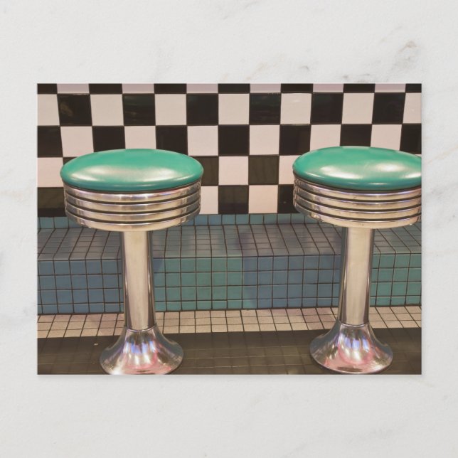 Cartão Postal Novo México, Albuquerque. O jantar 66 junto (Frente)