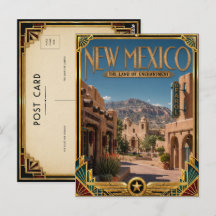 Novo México Arte Deco Vintage Era de Ouro