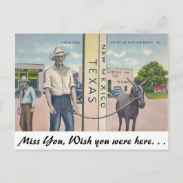 Cartão Postal Novo México-Texas