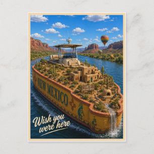Cartão Postal Novo México Wish You Were Here Série de Estado