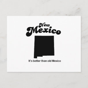 Cartão Postal Novo Motto do México - É melhor do que o velho Méx