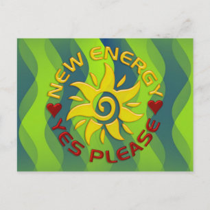 Cartão Postal NOVO SUN ENERGÉTICO   ondas verdes