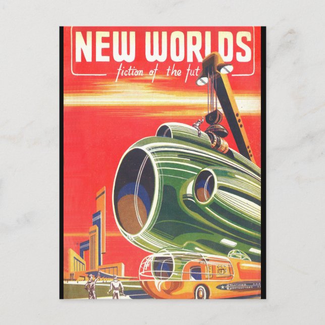 Cartão Postal Novos Mundos 1950_Pulp Art (Frente)