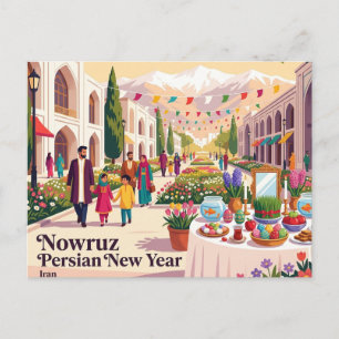 Cartão Postal Nowruz Ano Novo Persa Irã