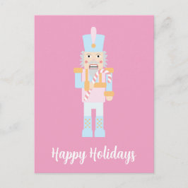 Cartão Postal Noz-cracker com uma Caneta Doce com Saudação