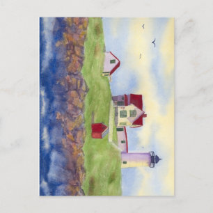 Cartão Postal Nubble Light House York Maine