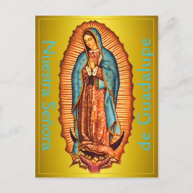 Cartão postal Nuestra Señora de Guadalupe (Frente)