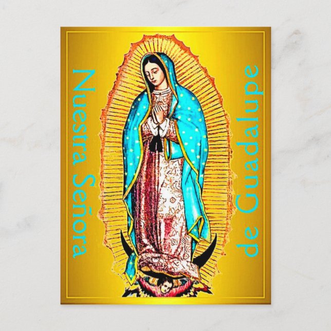 Cartão postal Nuestra Señora de Guadalupe (Frente)