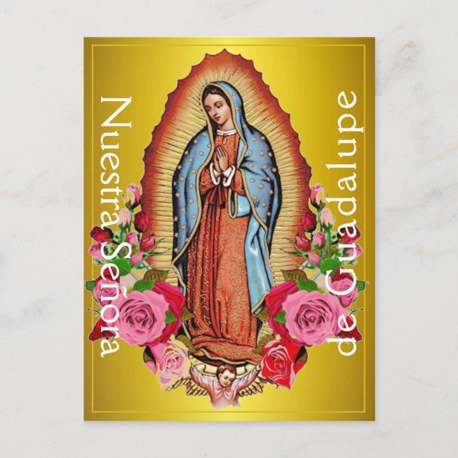 Cartão postal Nuestra Señora de Guadalupe (Frente)