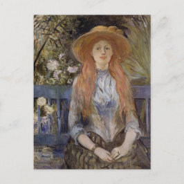 Cartão postal 'Num Banco' de Berthe Morisot