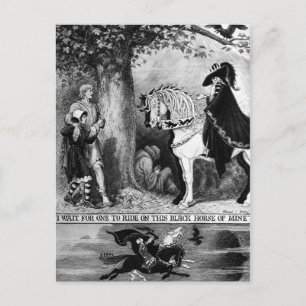 Cartão Postal Num Cavalo Pálido