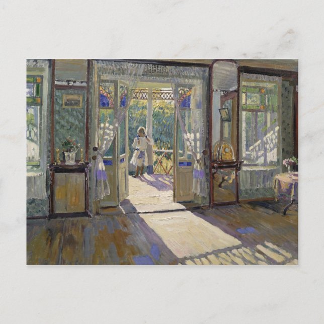 Cartão Postal Numa casa, 1913 (Frente)