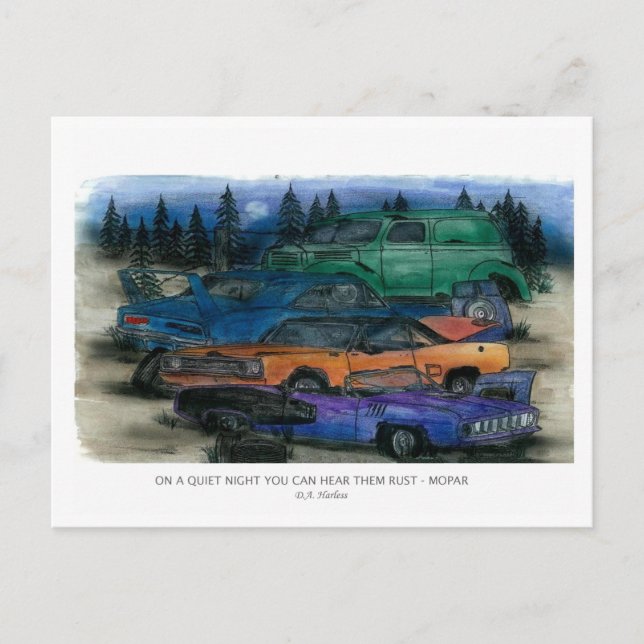 CARTÃO POSTAL NUMA NOITE SILENCIOSA VOCÊ PODE OUVÊ-LOS CONFIÁVEI (Frente)