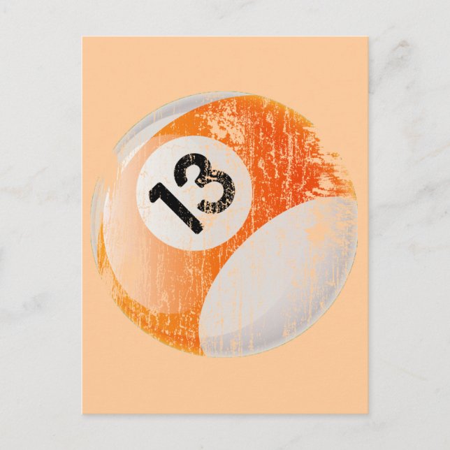 CARTÃO POSTAL NÚMERO 13 BILHÕES DE BOLAS - VELHICE E ERODIDO (Frente)