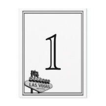 Número da Tabela de Casamento de Destino de Las Ve