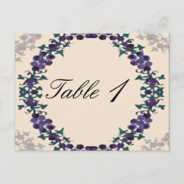 Cartão Postal Número da Tabela de Casamento de Rua de Grapevine