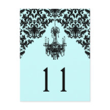 Número da tabela do candelabro do Damasco Azul e P