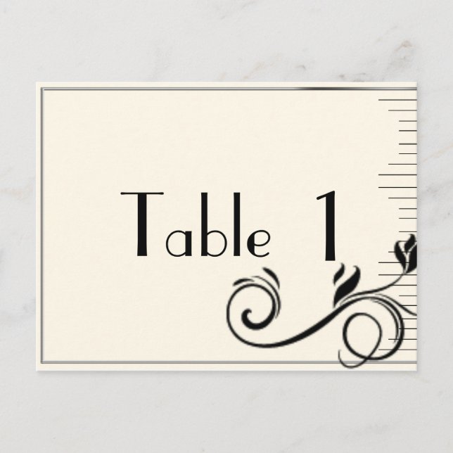 Cartão Postal Número da Tabela Nata Negra de Nata Negra de Deco  (Frente)