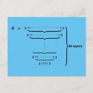 CARTÃO POSTAL "NÚMERO DE GRAHAM"