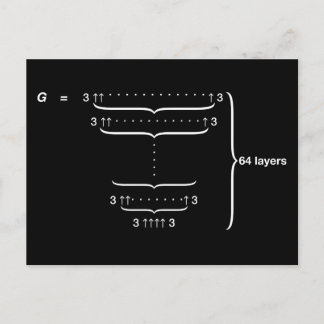 CARTÃO POSTAL "NÚMERO DE GRAHAM"