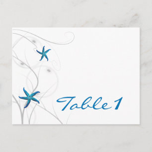 Cartão Postal Numero de Tabela de Coral Azul