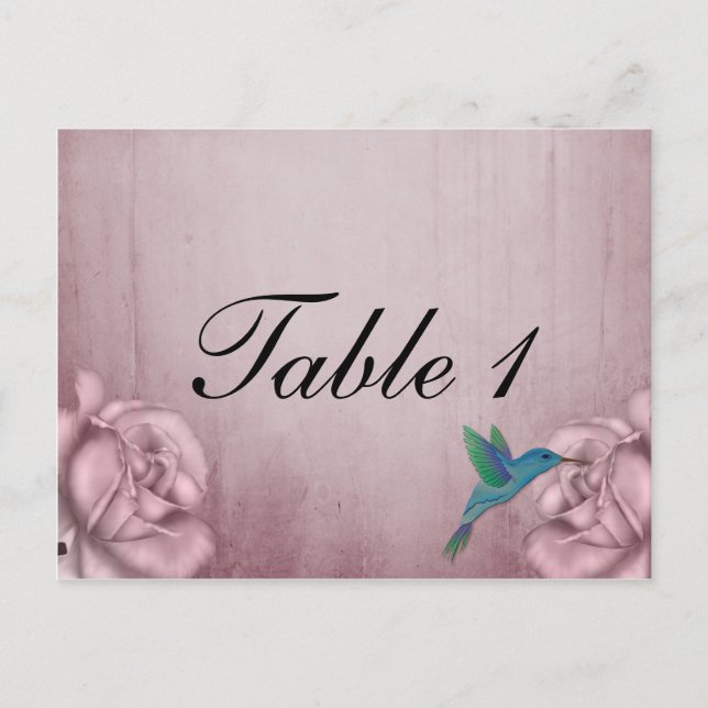 Cartão Postal Número de Tabela Rosa Rosa Rosa Rosa Rosa (Frente)