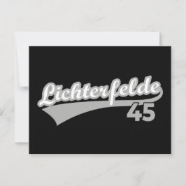 Cartão Postal Número do logotipo da cidade de Berlin Lichterfeld