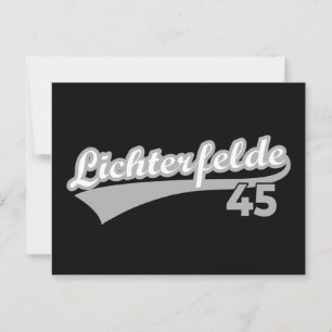 Cartão Postal Número do logotipo da cidade de Berlin Lichterfeld
