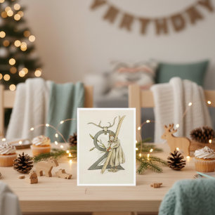 Cartão Postal Número Floral Vintage Ottilia Adelborg - 2