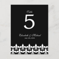 Números da Mesa Negra e Branca de Flor de Lis