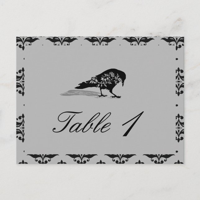 Cartão Postal Números da Tabela de Casamento de Quadro Gótico Ra (Frente)