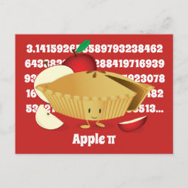 Cartão Postal Números De Personagem de desenho animado De Pizza