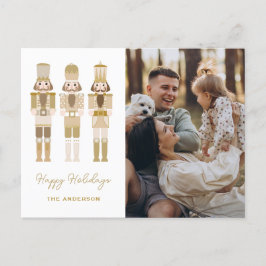 CARTÃO POSTAL NÚMEROS DE PRATA COM FOTO DE NATAL POSTC