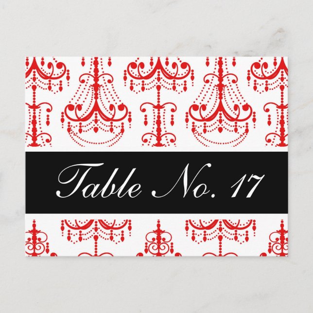 Cartão Postal Números de Tabela BONITOS!! (Frente)