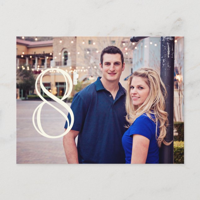 Cartão Postal Números de Tabela com Imagem Pessoal (Frente)