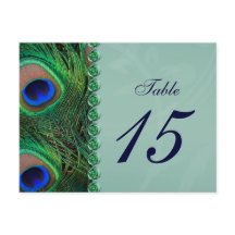 números de tabela de pavões postais