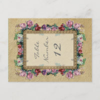 Números de Tabela Elegante Formal Formal Brocade D