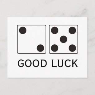 Cartão Postal Números DICE de pipas 5 e 2 + suas ideias