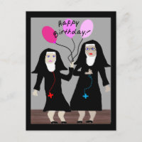 Nun Birthday dá presentes "Feliz Irmã de Aniversár
