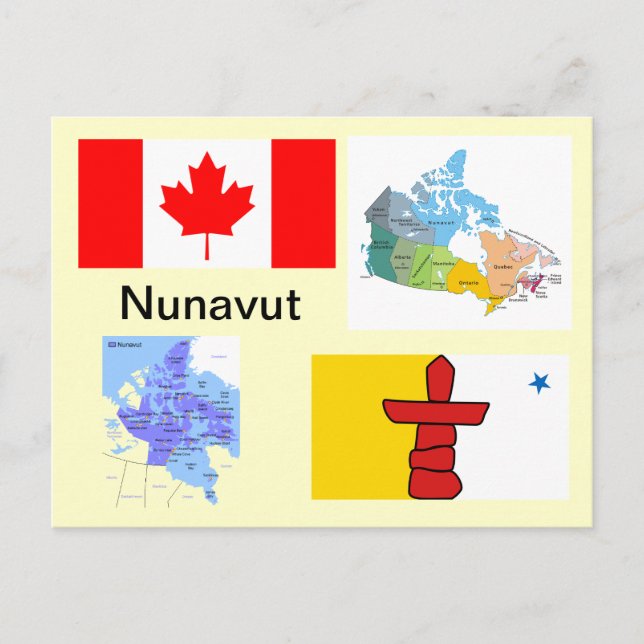 Cartão Postal Nunavut Territory Canada (Frente)