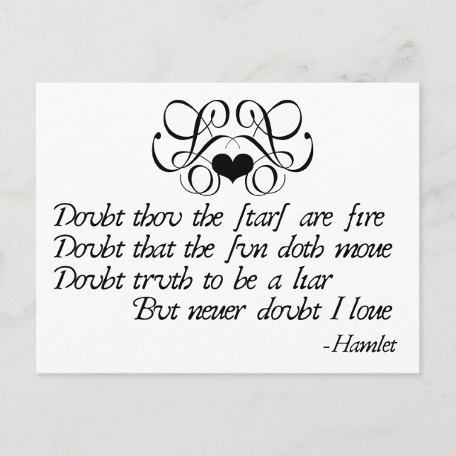 Cartão Postal Nunca Duvide de Ofelia (Frente)