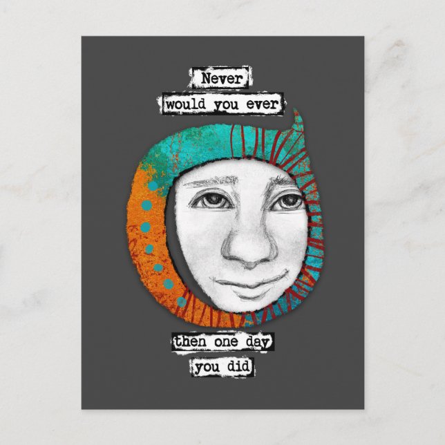 Cartão postal Nunca Eu (Frente)