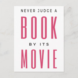 Cartão Postal Nunca julgue um livro pelo filme.
