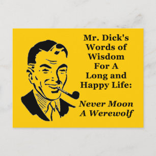 Cartão Postal Nunca Lute Um Lobisomem