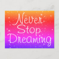 Nunca Pare De Sonhar Com Estrelas Arco-Íris