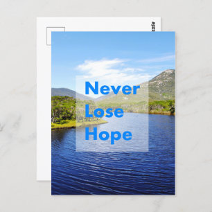 Cartão Postal Nunca perder esperança
