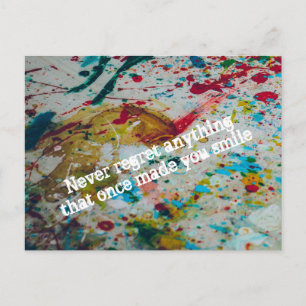 Cartão Postal Nunca se arrependa de nada